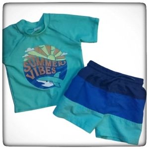 Jumping Beans Boys 2 Piece Swimsuit-18M